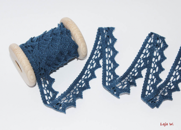 Häkelborte jeansblau (1 m)