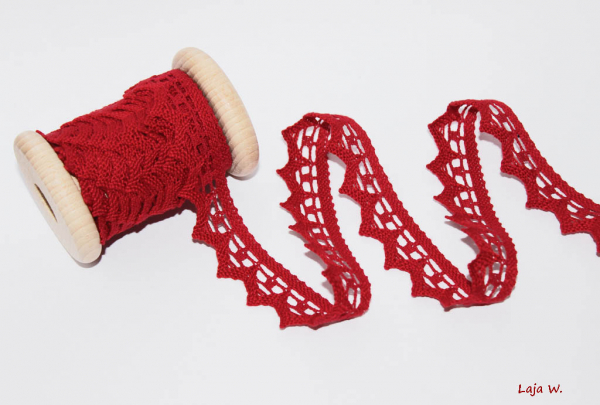 Häkelborte rostrot (1 m)