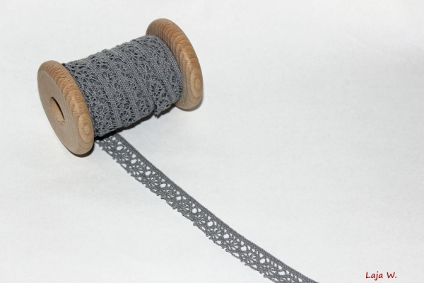 Häkelborte grau (1 m)