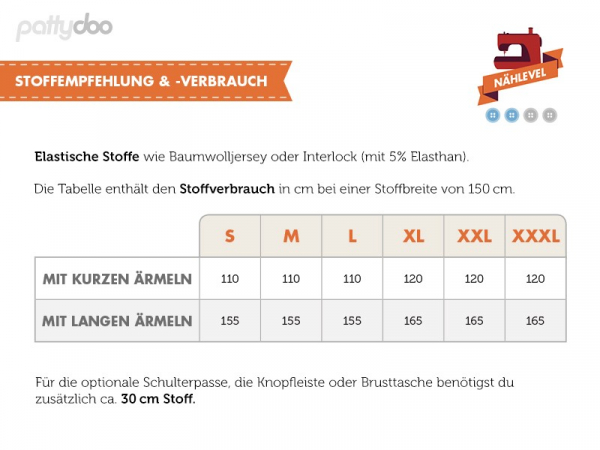 Schnittmuster T-Shirt Max