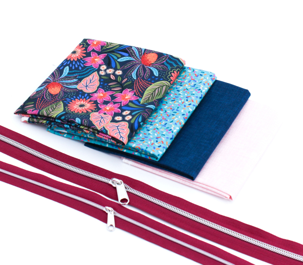 Bahia Stoffpaket (Fat Quarter) mit Endlosreißverschluss