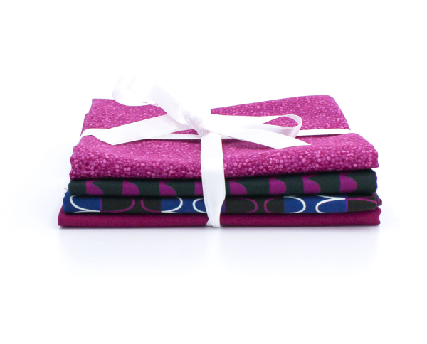 Night Rainbow Stoffpaket (Fat Quarter) mit Endlosreißverschluss