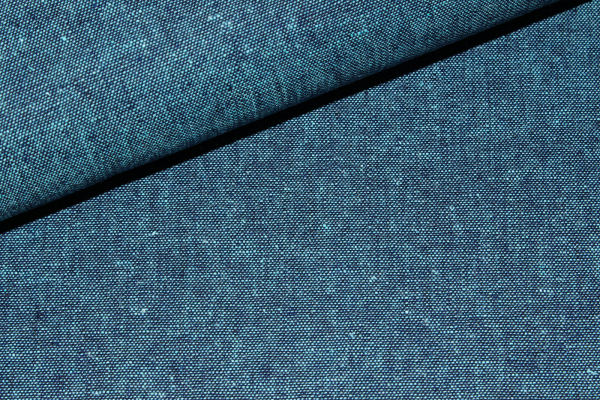 Leinen-/ Baumwollgemisch Essex Yarn Dyed  peacock (10 cm)