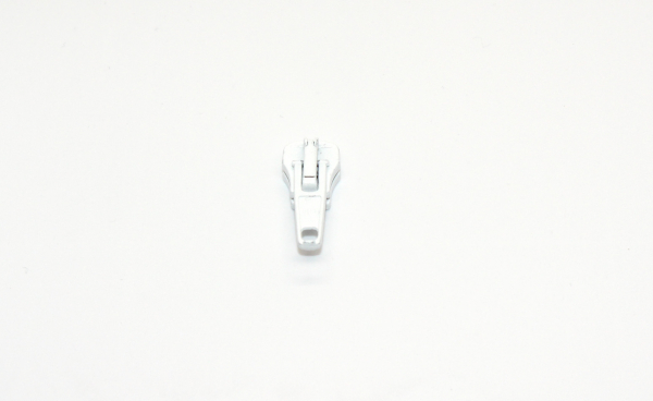 Automatikschieber Krampenreißverschluss Zähne weiß