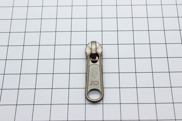 loser Bügelschieber silber-messing-matt