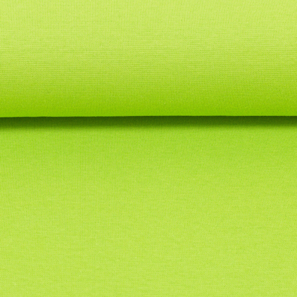 Bündchen Feinstrick knalliges lime (10 cm)