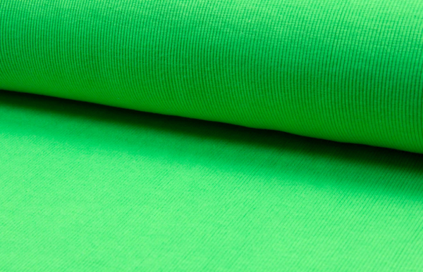 Rippbündchen neongrün (10 cm)