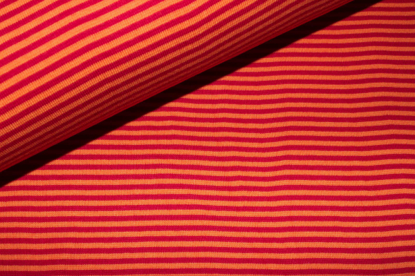 Bündchen orange/rot (10 cm)