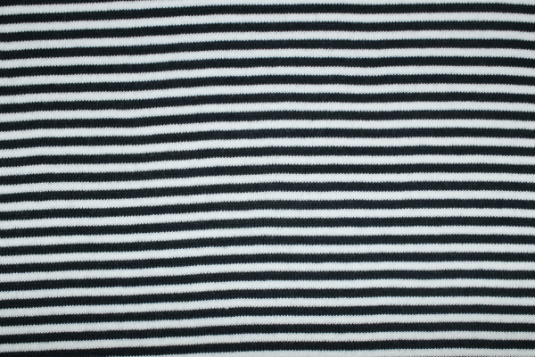 Bündchen dunkelblau/weiß (10 cm)