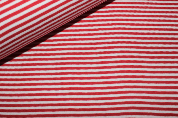 Bündchen rot/weiß (10 cm)