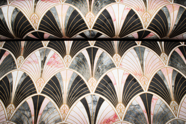 Half Panama Dekostoff Fächerliebe (10 cm)