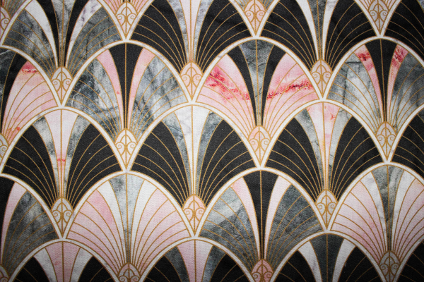 Half Panama Dekostoff Fächerliebe (10 cm)