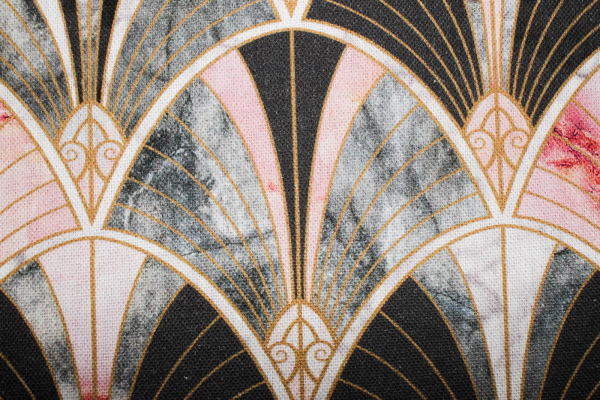 Half Panama Dekostoff Fächerliebe (10 cm)