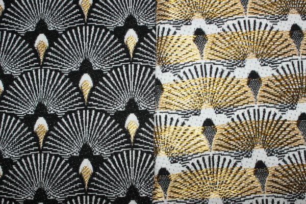 Jaquard- Dekostoff Metallic (10 cm)