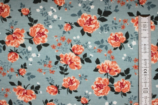 Sommersweat Rosarium graublau (10 cm)