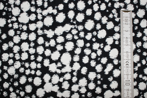 Viskose-Jersey Dotty nachtblau/warmes weiß (10 cm)