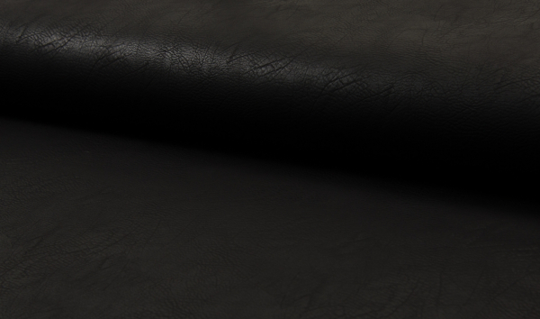 Lederimitat Vintage schwarz (10 cm)