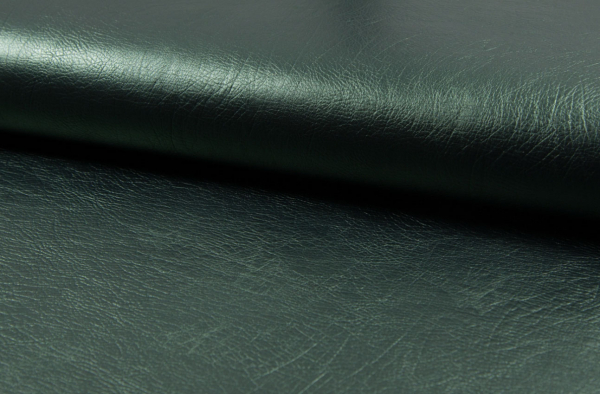 Lederimitat Vintage dusty green-metallic (10 cm)