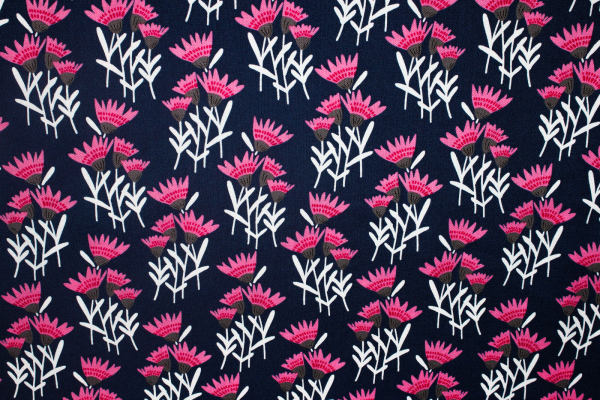 Designerbaumwolle Cornflower navy (10 cm)