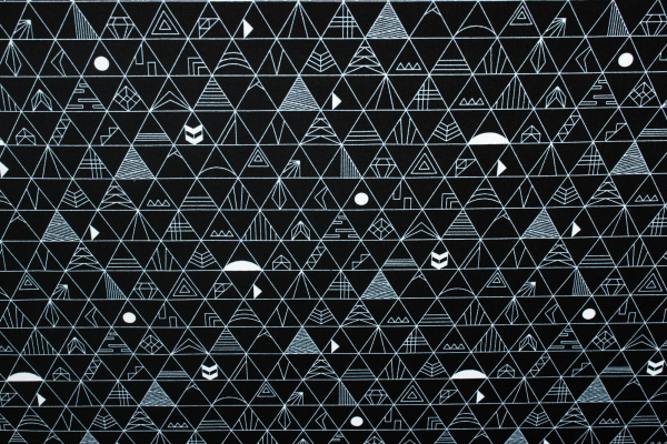 Designerbaumwolle Panache schwarz (10 cm)