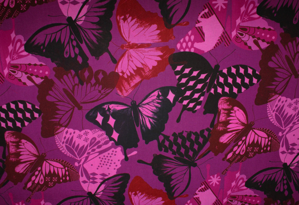 Rayon "Schmetterlinge" beere (10 cm)