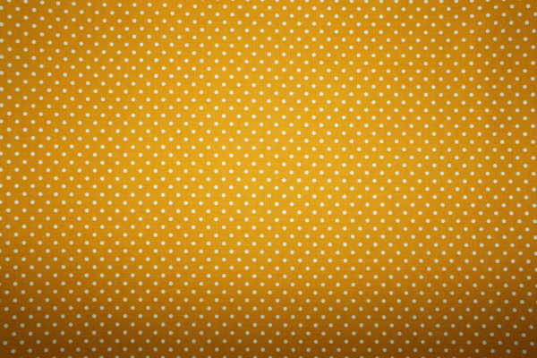 Baumwolle Punkte helleres senf/weiß (10 cm)