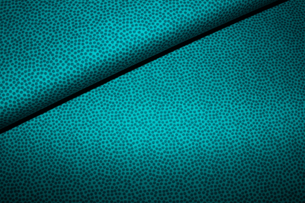 Baumwollstoff Dotty petrol (10 cm)