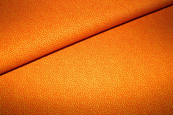 Baumwollstoff Dotty orange (10 cm)