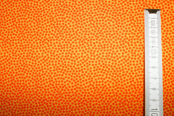 Baumwollstoff Dotty orange (10 cm)