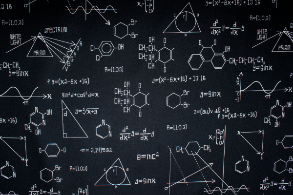 Designerbaumwollstoff Science Fair schwarz  (10 cm)