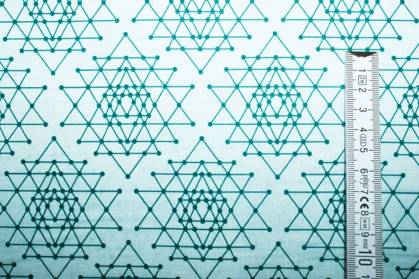 Designerbaumwolle Palm Canyon teal (10 cm)