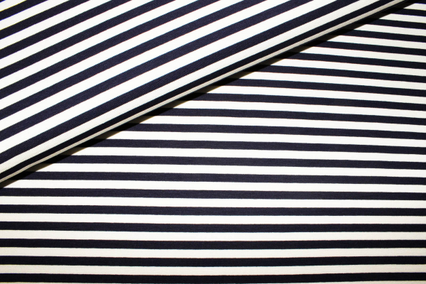 Romanit-Jersey Ruby nachtblau/weiß (10 cm)