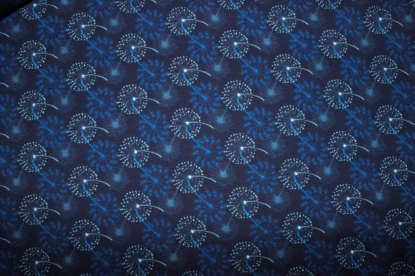 Jersey Pusteblume dunkelblau (10 cm)