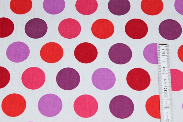 Baumwolle Punkte bunt (10 cm)