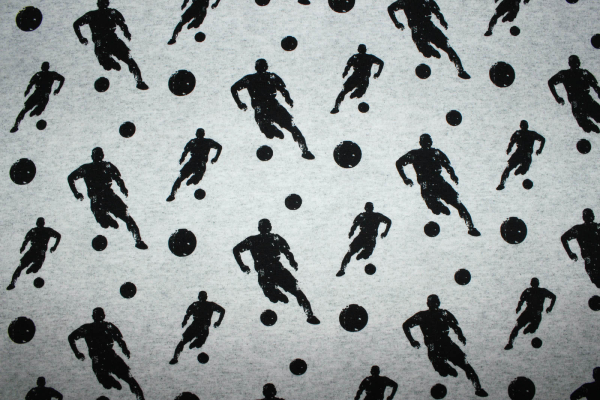 Jersey Fußballer hellgrau meliert (10 cm)