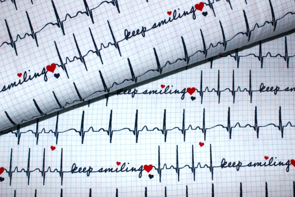 Jersey keep smiling weiß (10 cm)