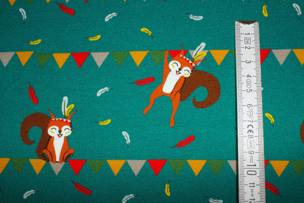 Sommersweat Squirrel  grün (10 cm)