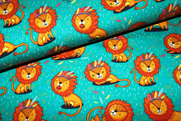 Jersey Indianerlöwen grünpetrol (10 cm)