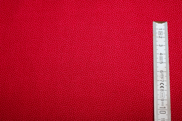 Baumwolle unregelmäßige Pünktchen rot (10 cm)