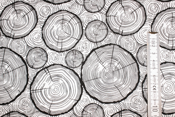 Designerbaumwollstoff Wood Grain (10 cm)