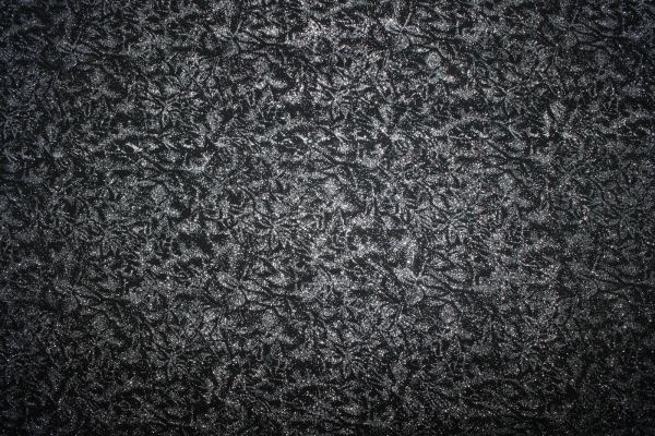 Designerbaumwollstoff Fairy Frost silbermetallic/ schwarz (10 cm)