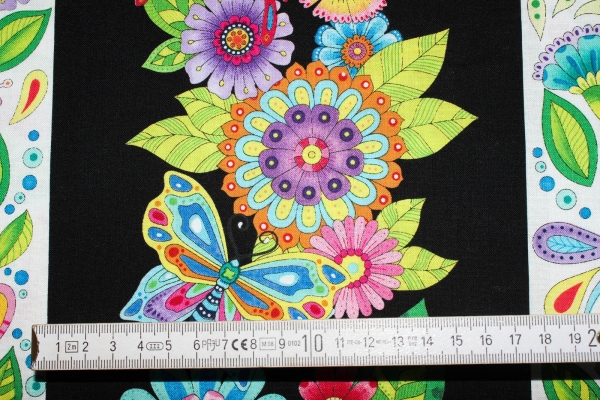 Designerbaumwolle Rainbow Flight  (10 cm)