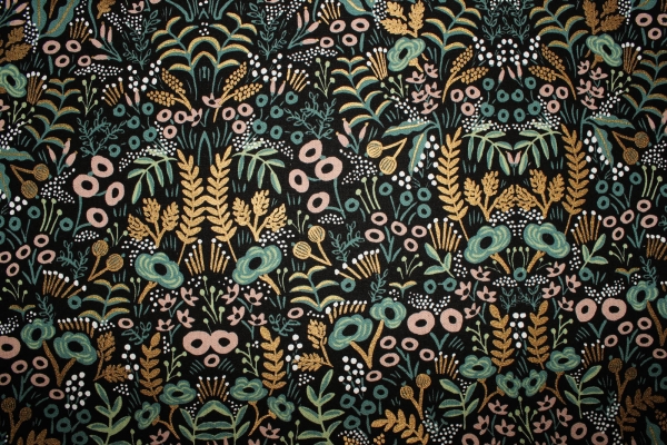 Taschenstoff Canvas Tapestry schwarz (10 cm)