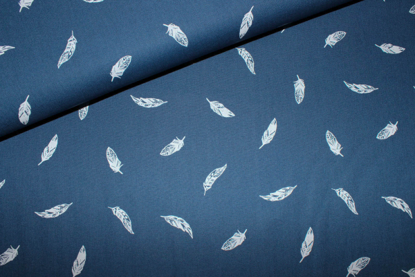 Baumwolle Feather jeansblau (10 cm)