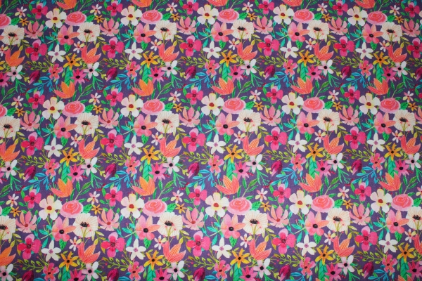 Designerbaumwolle Floral Mixture (10 cm)