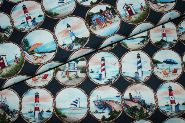 Designerbaumwolle Cast Off dunkelblau (10 cm)