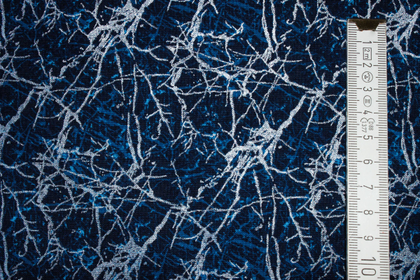 Designerbaumwollstoff Pearl Lux II blue (10 cm)