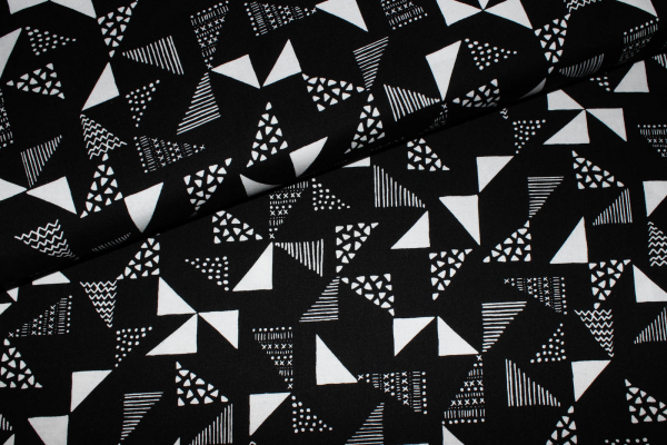 Designerbaumwolle Just Right schwarz (10 cm)