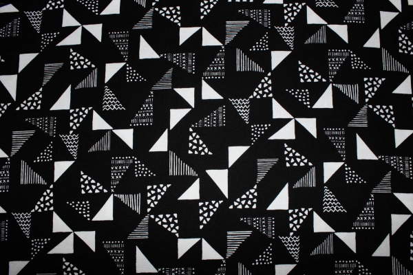 Designerbaumwolle Just Right schwarz (10 cm)