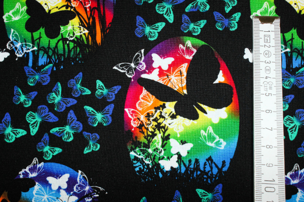 Designer- Baumwollstoff BUTTERFLY VIGNETTES (10 cm)